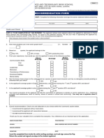 STENEX Recommendation Form