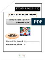 Last Minute Revision For Class Xii Compress