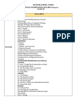 Annual Syllabus Ixth 2324