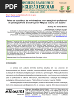 Relato de Experiência de Revisão Teórica Sobre Atuação Do Profissional de Psicologia Frente À Construção Do PEI para o Aluno