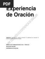 Modulo Experiencia de Oración Completo.