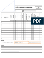 Formato de Inspeccion de Epp