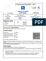 Electronic Reservation Slip (ERS) : 4360356386 16592/hampi Express Sleeper Class (SL)