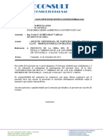 Carta para El Contratista