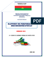 1.rapport de Performance A La 31eme Session AG-SE 2023