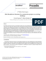 Risk Breakdown Structure For Construction