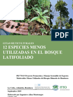 Guias Silviculturales de 12 Especies Menos Utilizadas en El Bosque Latifoliado de La Zona Norte de Honduras Final