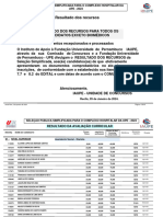 UPE-SAÙDE-2023 - Result Recurso Da Avaliacao Curricular