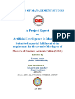 Project Report On AI Marketing 2 of 2024