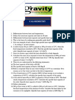 Icse X Calorimetry Question Bank