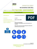 Core Drill Risk Assessment