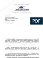 Gestion Epistemica en La Construccion Doctoral. Ii Semestre