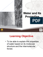 Properties of Water Liquids