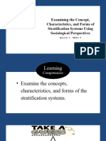 Stratification Systems Using Sociological Perspectives MELC 9 UCSP