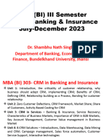 MBA (BI) III Sem CRM in Banks Unit-3