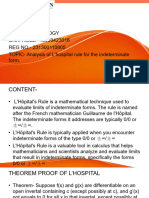 ANALYSIS OF L'HOSPITAL 13003423016 BSM102 Food Technology