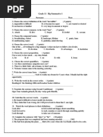 Grade 11 Big Summative 1 Name - Surname - Date