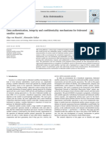 2018 - Data Authentication, Integrity and Confidentiality Mechanisms For Federatedsatellite Systems