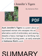 Aunt Jennifer's Tigers