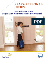 Recetas para Personas Con Diabetes: Ideas y Preparaciones para Organizar El Menú Escolar Semanal