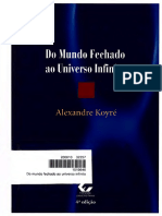 Do Mundo Fechado Ao Universo Infinito (Alexandre Koyré)