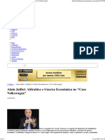 Alain Juillet - Aldrabice e Guerra Económica No "Caso Volkswagen"
