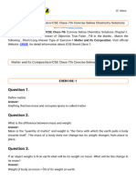 Matter and Its Composition ICSE Class-7th Concise Selina Chemist