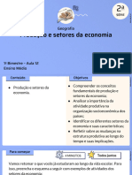 Produção e Setores Da Economia: Geografia