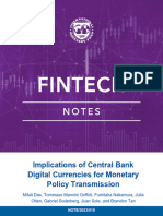 IMF - Impact of CBDC For Monteary Policy Transmission - Oct 2023