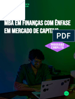 PDC - MBA em Finanças Com Ênfase em Mercado de Capitais