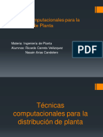 Técnicas Computacionales para La Distribución de Planta