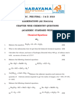 TS - X Chemistry All DCEB Papers Chapter Wise Academic Standard Wise Prefinal - I & 2 Questions