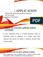 Leave Application