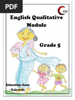 English Grade 5 Qualitative Module Activity Pack 34 Pages Galewela