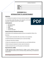 Lab 01-Lab Equipment Introduction