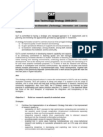 Information Technology Strategy 2009-2013: Sponsor: Deputy Vice-Chancellor (Technology, Information and Learning Support)