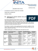 CIRCULAR - 2024 Trade Test Series ........ F