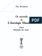 Clé Spirituelle de L'Astrologie Musulmane D'après Mohyiddîn Ibn Arabî