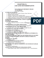 Chapter # 4 Matrices and Determinants