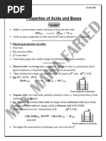 Ch.7 Acids and Bases