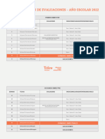 Calendarización de Evaluaciones Primaria - Año Escolar 2022