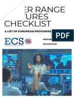 Cyber Range Features Checklist List of European Providers v1 Final