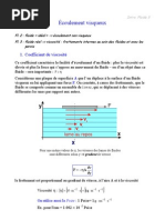 Ecoulement Visqueux