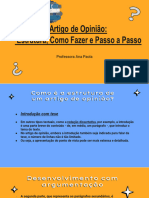 Artigo de Opinião Passo A Passo Prof Ana Paola