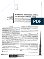 2 Artigo - The Influence of Strain Hardening and Strain-Rate Sensitivity On Sheet Metal Forming