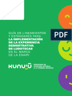 Kunu'u - Lineamientos y Estándares para La Implementación de Ludotecas