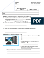 MINI DEVOIR INFO 6eme