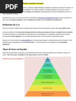 Jerarquía de Las Leyes