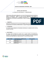 Edital Monitoria Da Aprendizagem Ensino Médio 2024