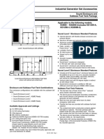 Industrial Generator Set Accessories: Sound Level 1 Enclosure Standard Features